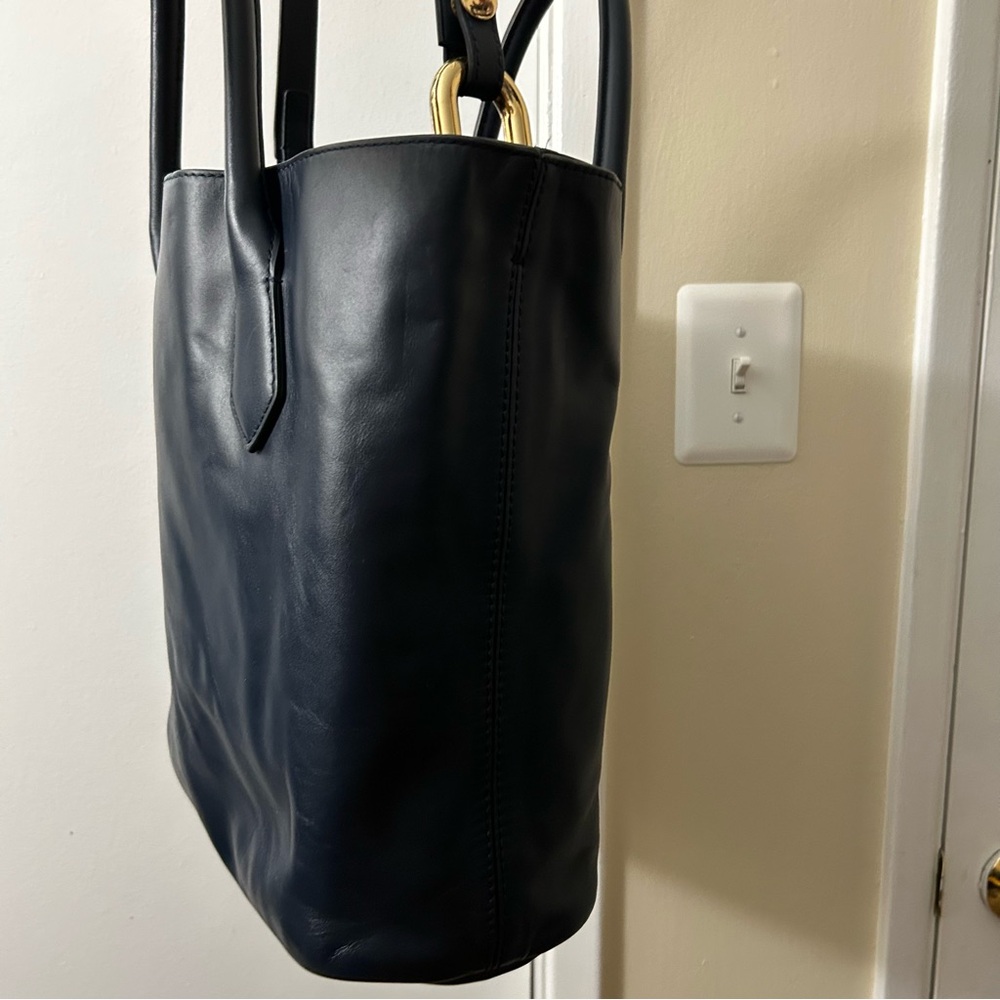 J. Crew -Harper Tote Bag in Navy Blue - Picture 9 of 12
